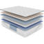 Matelas froid en latex pour grand lit, ferme 14,5 po, grand matelas blanc au toucher ferme-766115076-766115085