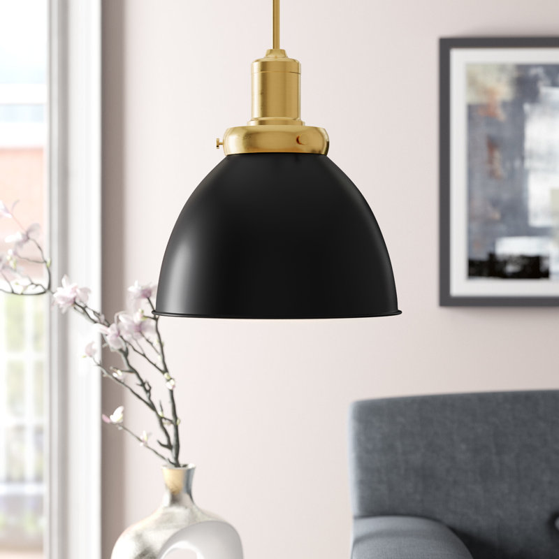 Madison 1 - Light Single Pendant, Blackened Bronze/Brass