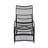 Patio Lounge Chair (Black; Beige)