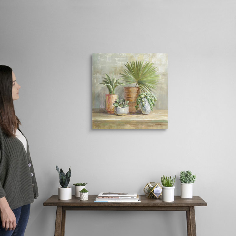 Art mural sur toile de jardin d'intérieur, Toile tendue, H 20 po x l 20 po x P 1,25 po