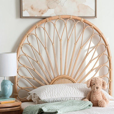 Wicker No Headboard Design Headboard