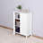 Bathroom Floor Storage Cabinet With Double Door Adjustable Shelf