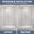 56'' - 60'' W X 74'' H Single Sliding Semi-Frameless Shower Door With 5/16'' Tempered Glass-124488405-125950954