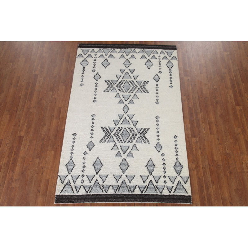 Tapis géométrique indien 5 x 8