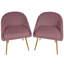 Fauteuil en velours touffeté de 25,6 po de large Teashia-207995119