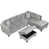 Velours gris velours est en rupture de stock