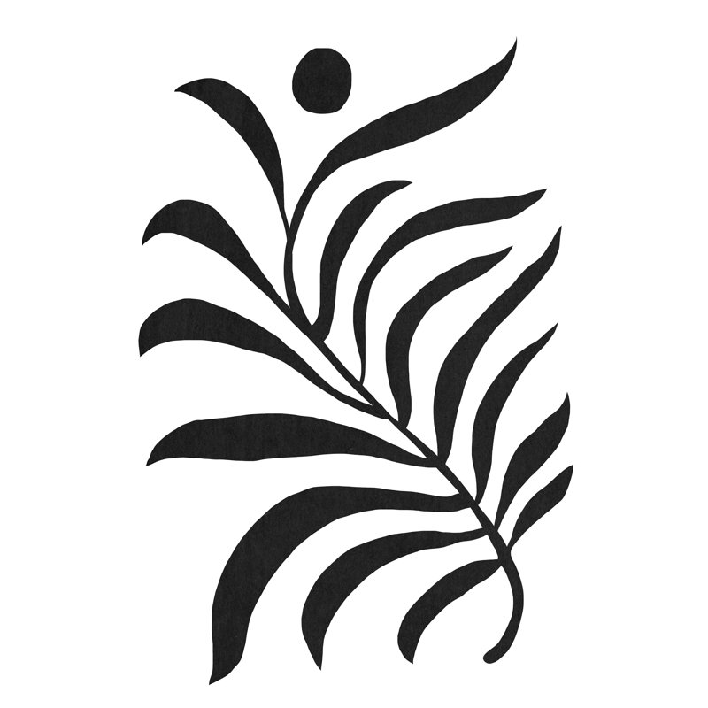 «Matisse Fern I» par Jacob Green - reproduction d'art sur toile tendue, H 18 po x l 12 po x P 1,25 po
