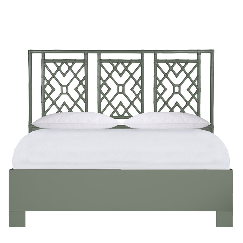 Lit plateforme Ananias, Très grand, Vert olive