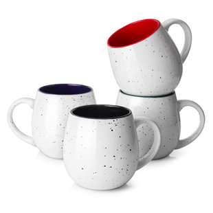 Ensemble de 4 grandes tasses à café en céramique 20 oz