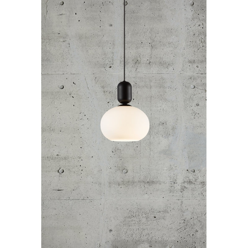 1 - Light Shaded Pendant, Black Mocha