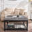 35" Square Velvet Tufted Cocktail Ottoman Coffee Table - Upholstered Storage Ottoman-933831971