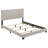 Efram Cream Upholstered Queen Bed