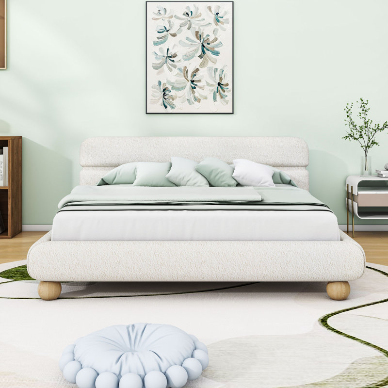 Queen Upholstered Platform Bed