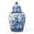 Large Blue and White Temple Jar