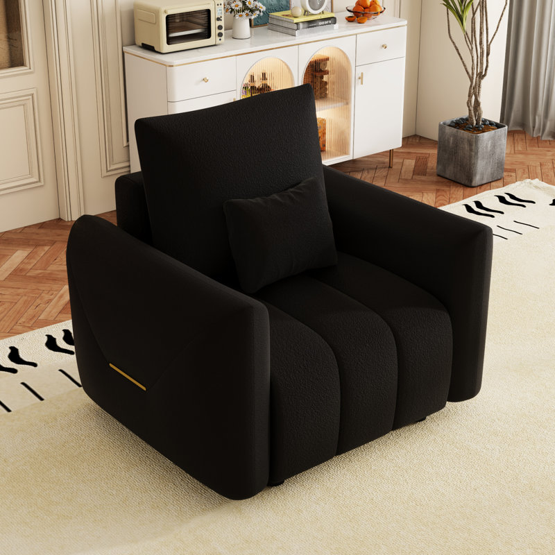 Chaise de conversation contemporaine au design ergonomique - Velours de bureau noir élégant, aspect professionnel