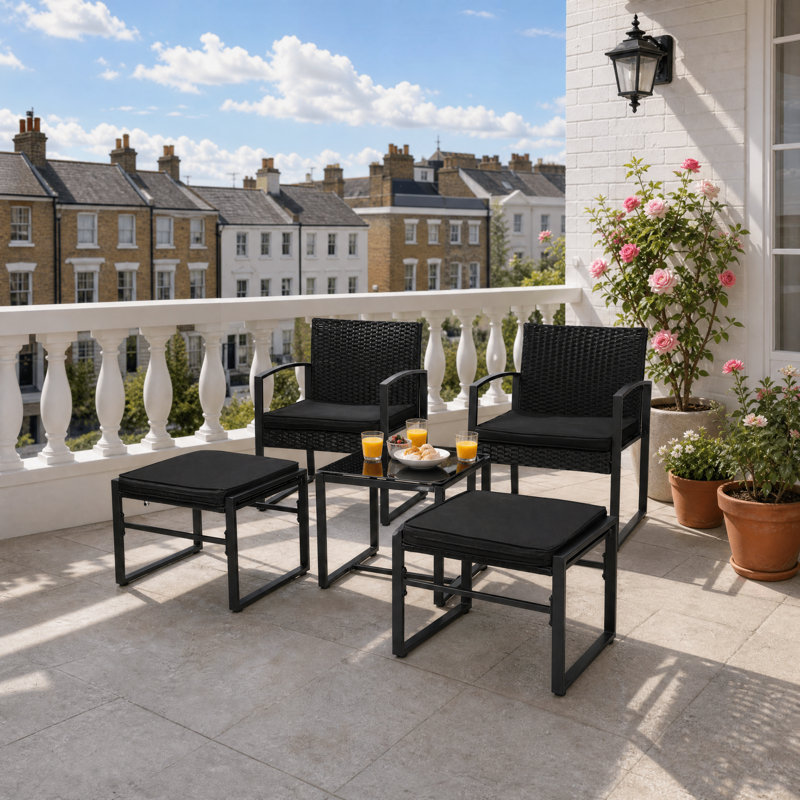 Outdoor Conversation Set with Cushions