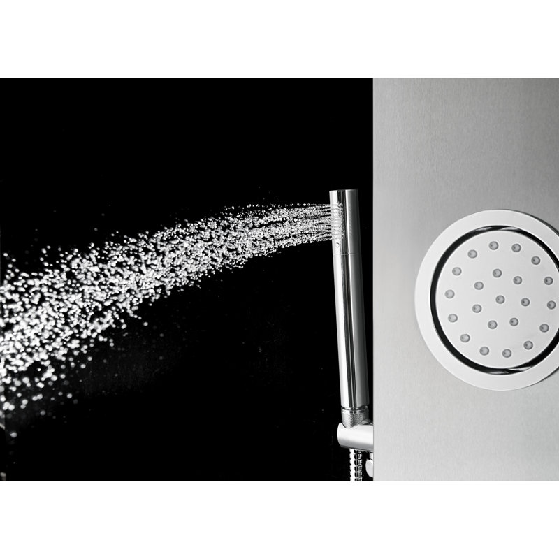 Panneau de douche thermostatique en acier inoxydable 63 "avec pomme de douche" Blue Ocean
