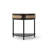 Unique Half Moon Design End Table With Sliding Rattan Door,Elegant Semicircle Entryway Console Table With 2 Rattan Storage Cabinet And Bottom Shelf For Living Room, Bedroom, Study, Hallway(Black)-1617027485