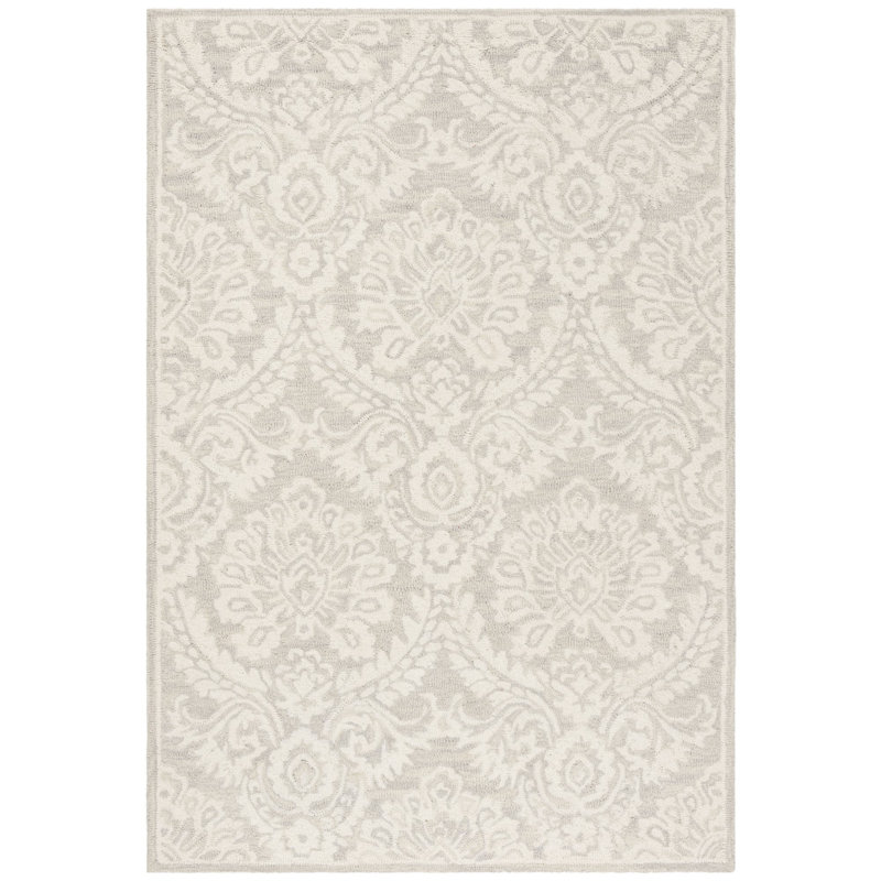 Tansy Wool Floral Indoor Rug, Rectangle 3' x 5'