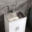 24In Silver Brushed Sink With Strong Stainless Steel Faucet And Drain Head For Laundry Use - 1.5Gpm