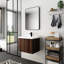 Armoire de salle de bain 24 po à fermeture douce, fixation flottante pour salle de bain moderne avec petit espace de montage