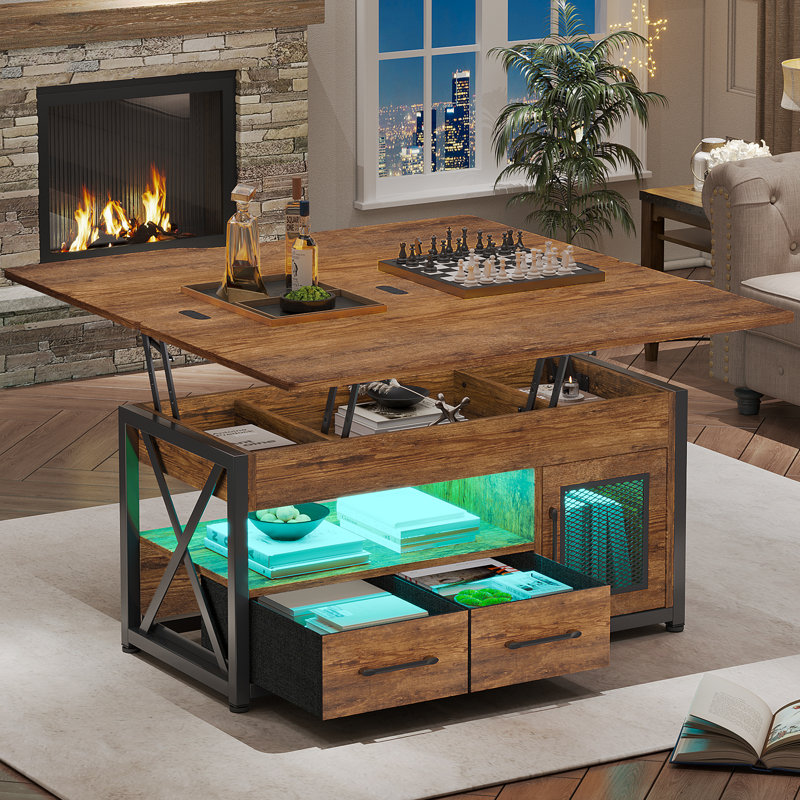 Table basse Soukaina, Brun