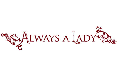 Décalcomanie murale "always a lady"