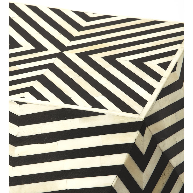Zanzibar Bone Inlay Side Table