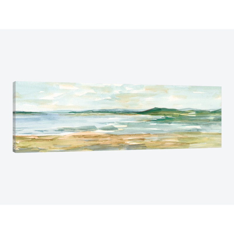 " Panoramic Seascape I " by Ethan Harper, 16" H x 48" W x 1.5" D, Wrapped Canvas