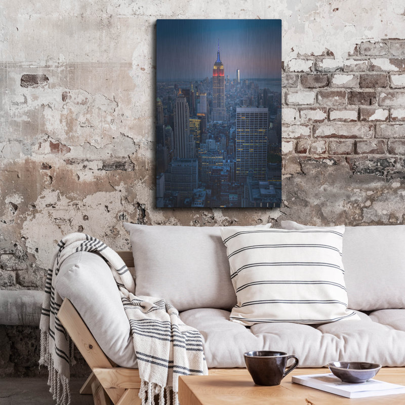 «Midtown» par Rick Berk, art mural en métal, H 36 po x l 24 po