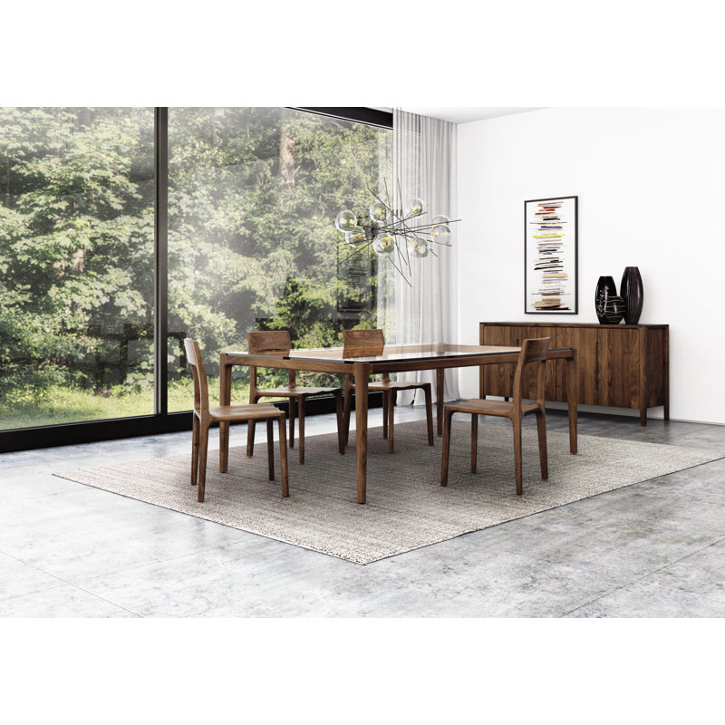 Lisse Glass Top Table, 42" W x 72" L