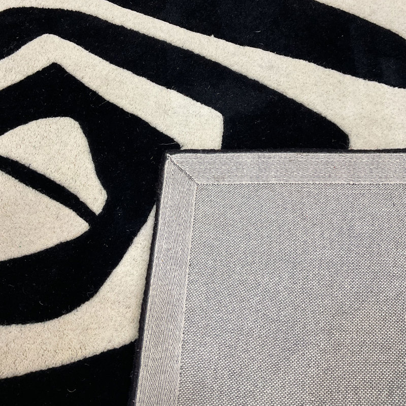 Wool Abstract Indoor Rug