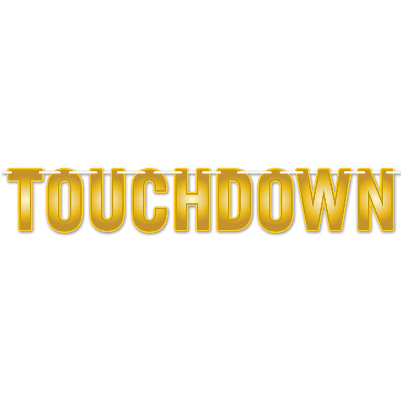 Banderole Touchdown - 7 po x 6 pi - paquet de 12