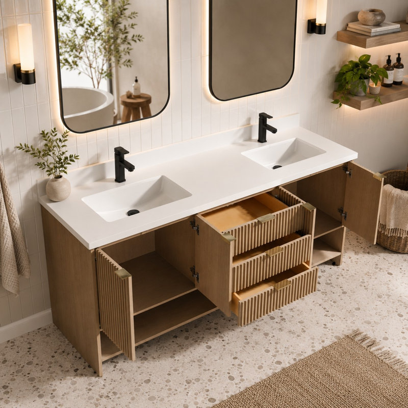 Meuble-lavabo autoportant Anelie