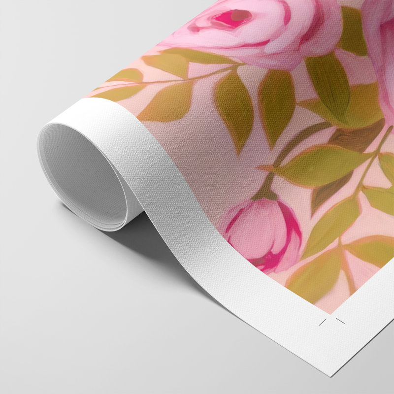 Vibrant Roses I - Impression sur toile seulement - NON-CADRE, H 12 po x l 8 po