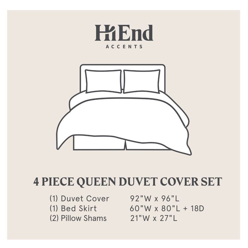 Ensemble de housse de couette Newport, Édredon grand et 3 pièces supplémentaires inclu
