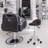 Clairann Backed Adjustable Height Ergonomic Lab Stool with Removable Casters / Wheels