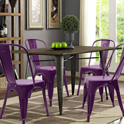 Lilian 18.1'' H Metal Stacking Side Chair
