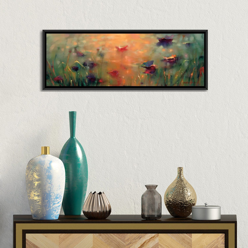 «Mystical Memory», reproduction d'impression sur toile tendue, H 12 po x l 36 po x P 1,5 po, Cadre noir