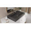 Lavabo de salle de bain vasque en résine 31,4 po x 18,8 po Badeloft WB-05-L-MBLK-138194461