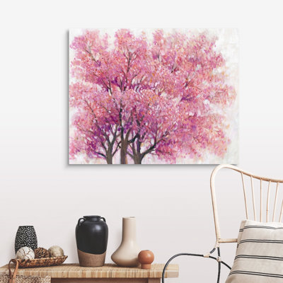 «Pink Cherry Blossom Tree I», art mural sur toile