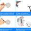Miroir de maquillage grossissant à DEL 8 po - 12 po extensible, finition dorée, grossissement 1X / 3X, bouton rotatif à 360 °, imperméable, meuble-lavabo mural à raser prolongé, tour de degré or,-1506584490