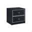 2 Storage Drawers Nightstand