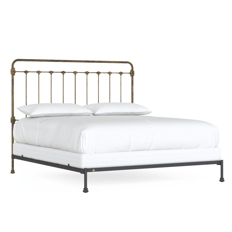 Lit en fer Picket Fence, California King, Vintage Champagne