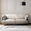 Causeuse-coussin standard en cuir véritable blanc crème-2042701379