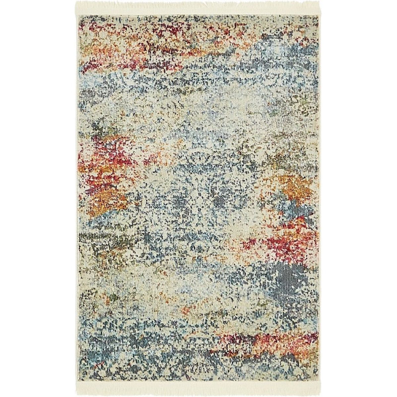 Oriental Indoor Rug, Rectangle 2'2" x 3'