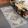 Machine Woven Blue/Brown/Grey Indoor Rug