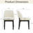 Bason 19.5" H Polyester Upholstered Dining Chair With Black Solid Wood Legs-337874196