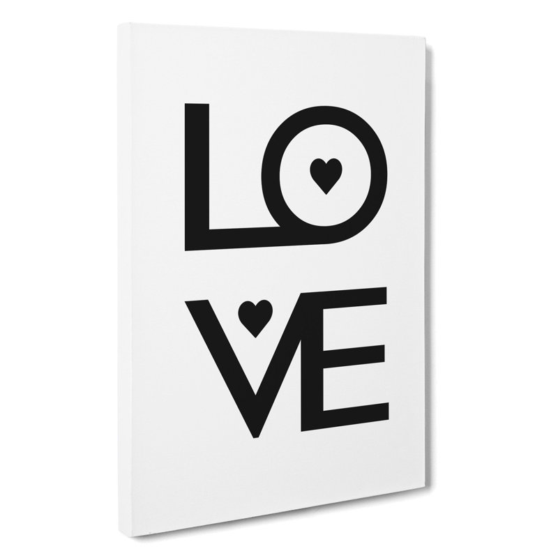 Love Heart - Wrapped Canvas, 50cm H x 35cm W x 3cm D