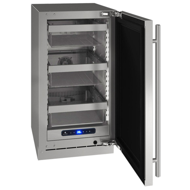 U-Line 18"W. 5 Class 3.7 Cu.Ft. Compact Refrigerator - Stainless Steel